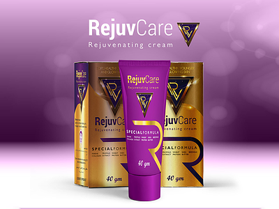 RejuvCare Cream box cosmetic cream package rejuvenating tube
