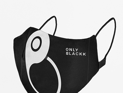 Mask | Only blackk | Brand branding graphic design logo mask only blackk
