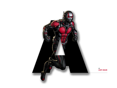 Alphabet Clip mask! a alphabet alphabet typography antman clipmaskaalphabets design graphic design illustration manipulation marvel visual design