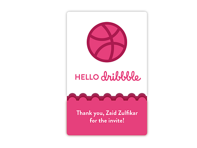 Hello Dribbble! adobe illustrator colorful design first shot hello dribbble illustration invitation vector