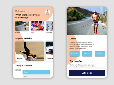 Exercise App - Mobile Concept