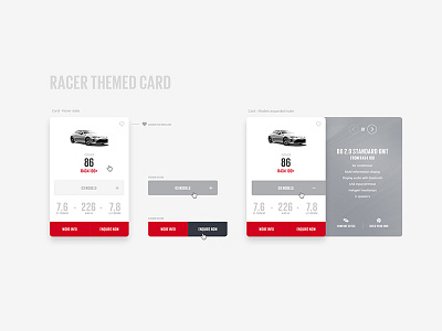 Toyota Product Card Interaction Concept interaction design ui