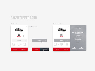 Toyota Product Card Interaction Concept