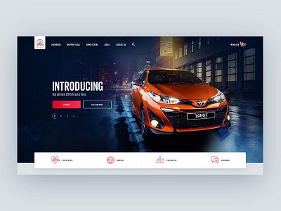 Toyota.co.za Desktop Concept interaction design ui ux
