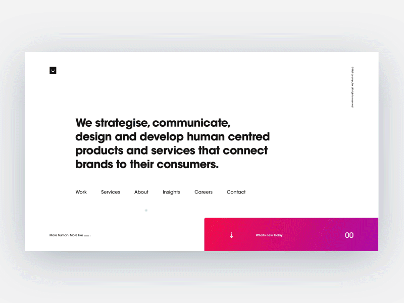 Hellocomputer Homepage Concept interaction design ui ux