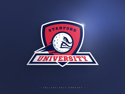 College Golf Team Logo Concept