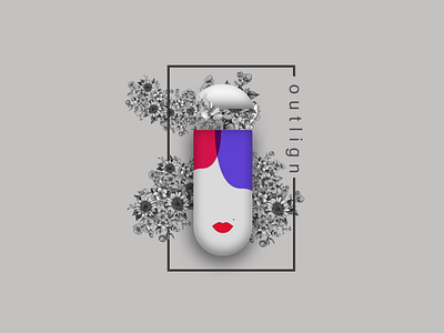 Lady - LSD adobe adobe cc adobeillustrator app art brandidentity branding design flat graphic design icon illustration logo minimal outlign theoutlign typography ui vector web