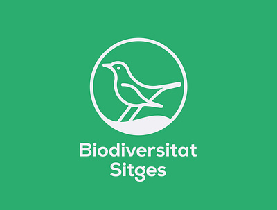 Biodiversitat Sitges Logo branding color design identity illustration logo minimal typography