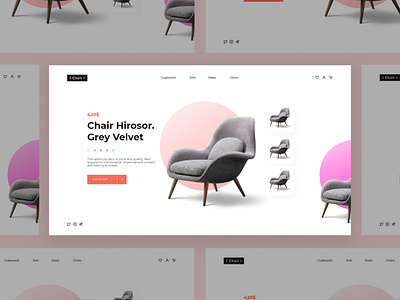 Chair | Web page by Danil Ivashchenko on Dribbble