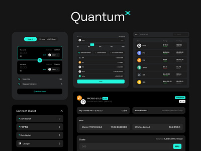 Quantum X — Elrond Multiverse, Components branding comment design illustration like logo minimal ui uiux ux