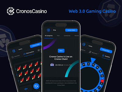 CronosCasino — Mobile View (Web 3.0 Casino)