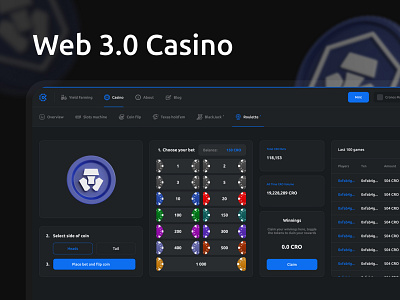 CronosCasino — CoinFlip Game (Web 3.0 Casino) branding comment design illustration like logo minimal ui uiux ux