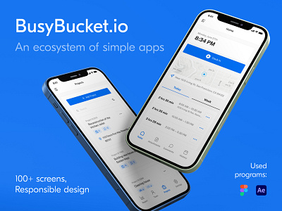 BusyBucket.io — Mobile App branding comment design illustration like logo minimal ui uiux ux