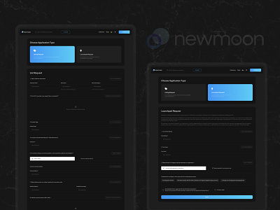 NewMoon — Application Type Page