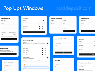 Pop Ups — HoldDeposit branding comment design illustration like logo minimal ui uiux ux