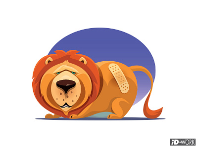 injured lion character adobe illustrator art cartoon cartoon design cartooncharacter cartoondesign character characterart design digital drawing graphic design graphics illustration illustrator injured lion vector vector artwork vectorart