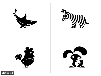 animal symbols adobe illustrator art black and white cartoon character design digital dolphin drawing graphic design graphics illustration illustrator lineart logo rooster sihouette symbol vector zebra