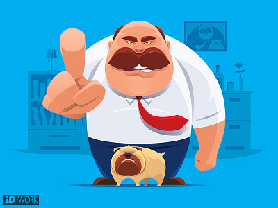 angry middle age man pointing with dog adobe illustrator angry art businessman cartoon character character art design digitaldrawing dog graphic design graphicart graphics illustration illustrator vector vector artwork vectorart vectorgraphics vectorillustration