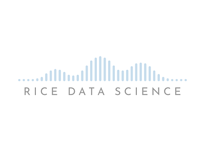 Rice Data Science Logo data flat graphs logo tech