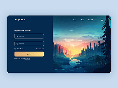 Simple Login Interface adobe photoshop app design clean illustration login form modern uiux user interface web design