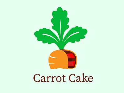 Carrot Cake art branding design graphic design illustrator logo minimal vector