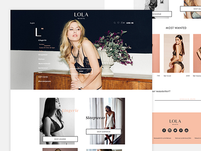 Lola Homepage website