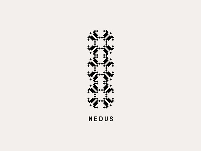 Logo for "Medus" branding design graphic design honey logotype medus