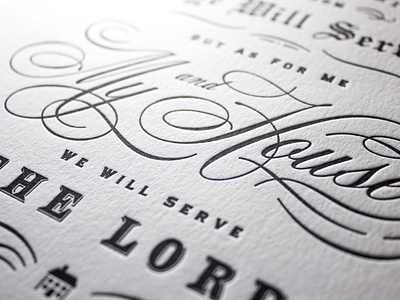 Letterpress detail – Joshua 24:15
