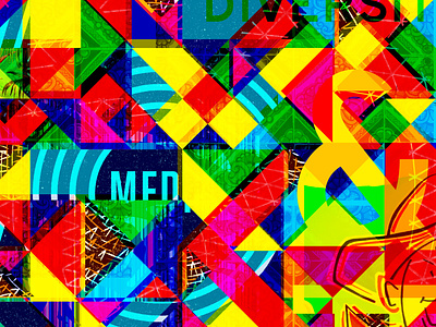 Crazy Color Collage background bright bright colors collage color layers overlay pattern photoshop rainbow texture vibrant wallpaper