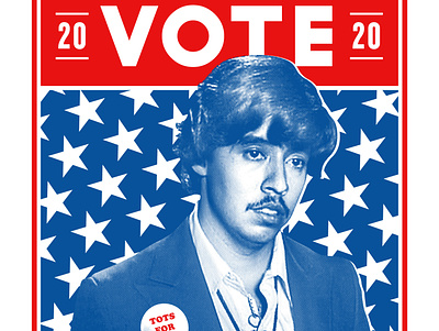 Vote For Pedro Poster 2020 ballot candidate democracy election halftone napoleon pedro politics president star tater tots trump voting
