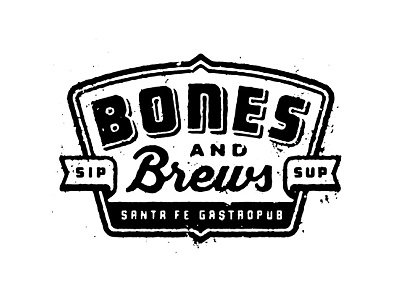 Bones & Brews Logo bones brews dinner drink gastropub meat new mexico restaurant santa fe supper