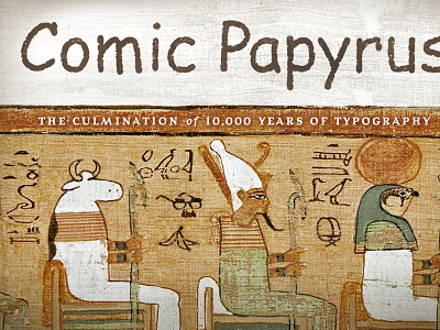 Comic Papyrus Font - FINALLY comic creative market font funny papyrus sans satire typeface