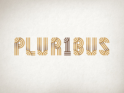 Pluribus Logotype americana latin lines logo logotype one pluribus unum usa