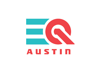 EQ Austin Logo abstract austin branding bright diversity e identity letterforms logo q type typography