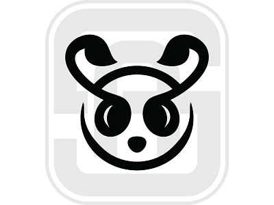 Panda Music adorable animal baby bear black character cute design funny graphic happy icon illustration logo music notes notes app panda vector zoo