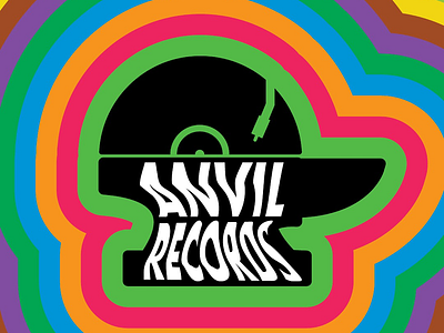 Anvil Records 70s anvil records graphic design music