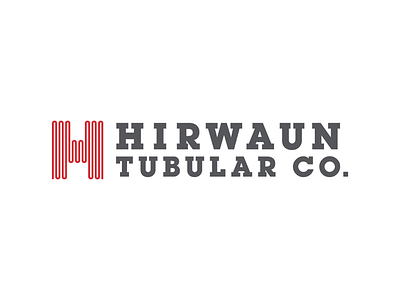 Hirwaun tubular Co. dribble graphics logo logo design pipe red