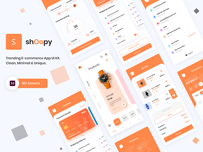 Shoopy E-Commerce app concept app concept app design colorful design interface design minimal ui ui design ux design white space