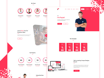 Self Portfolio landing page Design