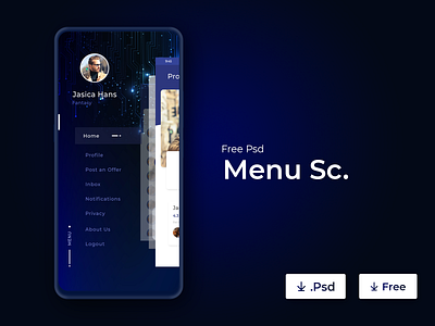 Menu Screen - UI App Concept