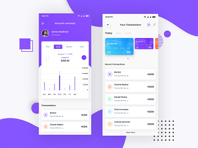 Dribbble Banking App Design by Md Faysal Rabby on Dribbble