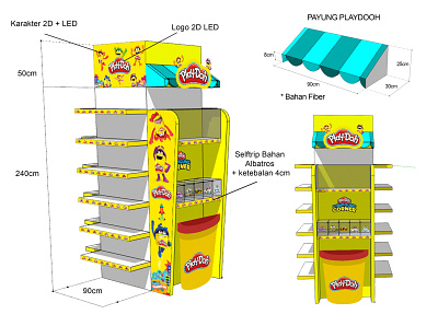 PLAYDOOH - PILAR FOR KIDZ STATION 3d design adobe photoshop branding