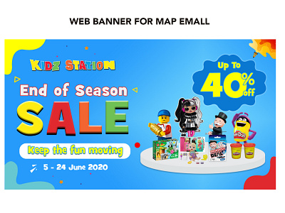 WEB BANNER PROMO KIDZ STATION adobe illustrator adobe photoshop design