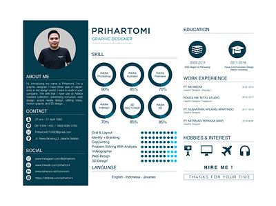 MY RESUME adobe illustrator adobe photoshop cv resume