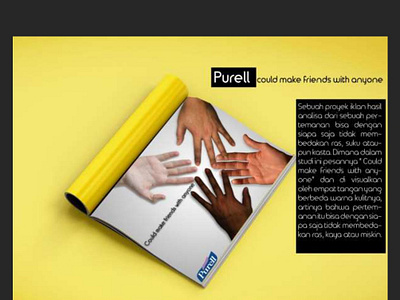 Purrel Print Ads adobe photoshop