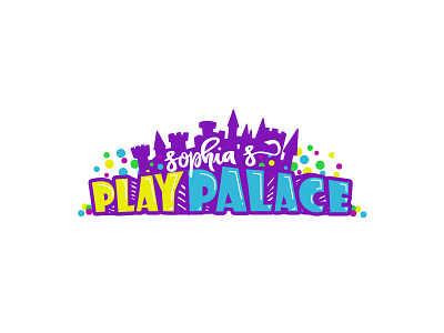 Sophia's Play Palace branding design digital drawing graphic design illustration logo typography