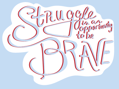 Quote hand lettering illustration logo sketch typography