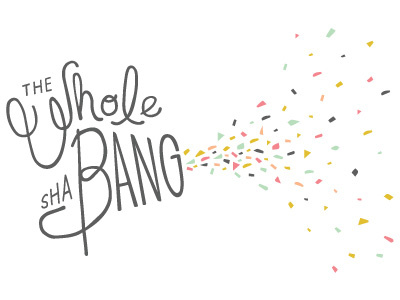 The Wholeshabang Logo branding hand lettering identity logo typography