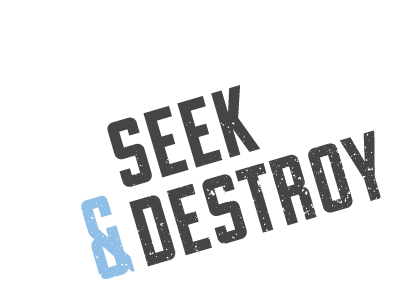 Seek & Destroy Alternative Logo branding logo
