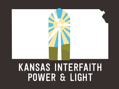 Kansas Interfaith Power & Light ecology environment kansas logo turbine windmill